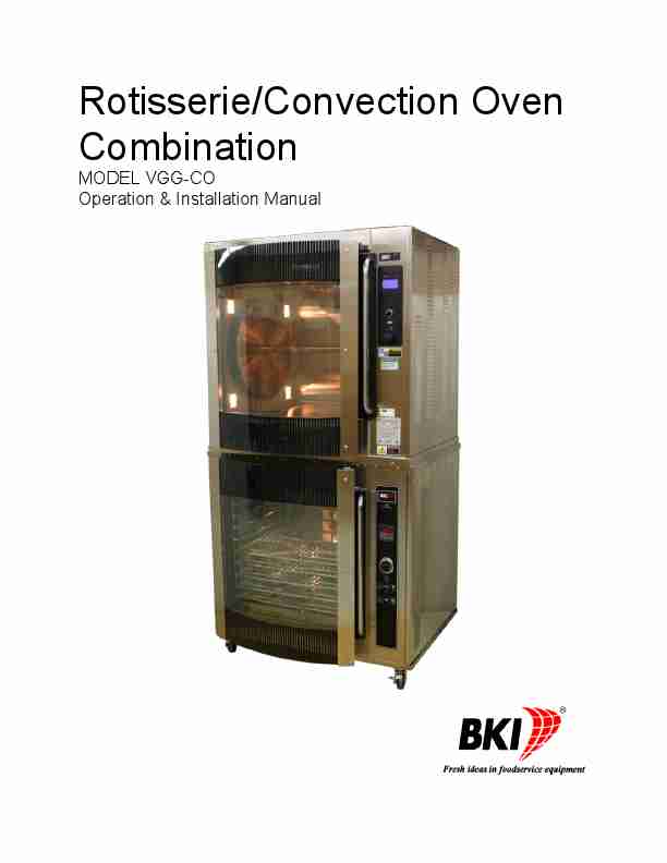 Bakers Pride Oven Convection Oven VGG-CO-page_pdf